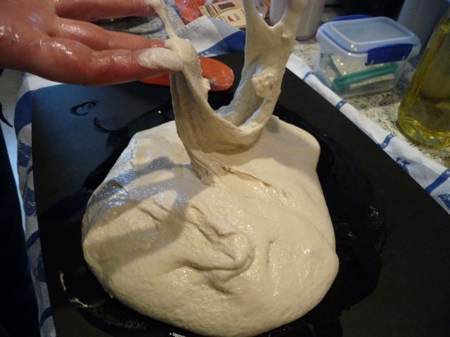 sticky dough country bread hamelman