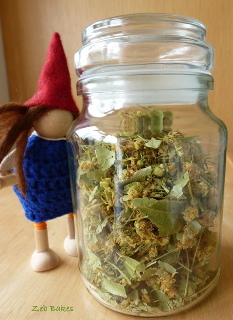 Limeblossom tea observed by Brydie's gnome