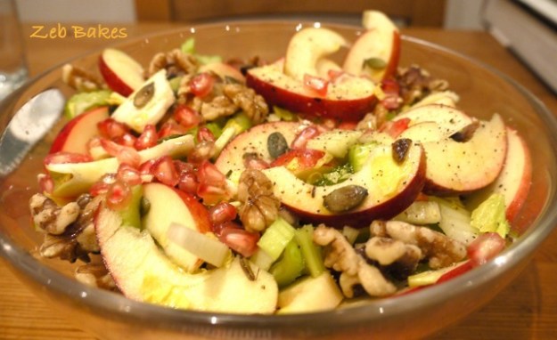 Autumn salad with Fenland Celery and Apples