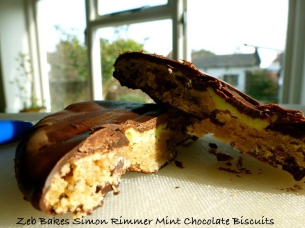 Afternoon sun and a shared cookie with My True Love Zeb Bakes Simon Rimmer Mint Chocolate Biscuits