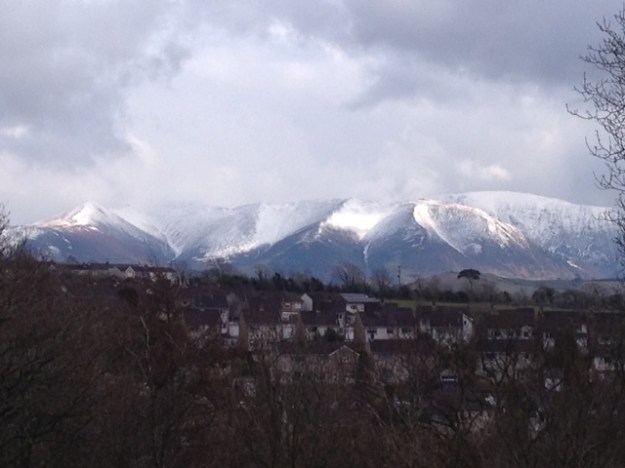 Grasmor from Harris Park, Cockermouth