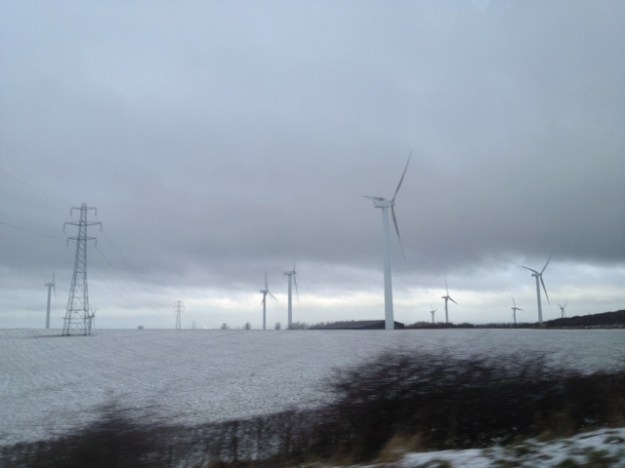 Windfarm on Cumbrian fields