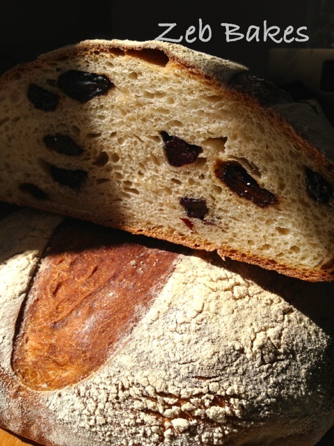 Copyright Zeb Bakes Raisin Goats Milk Kefir Bread