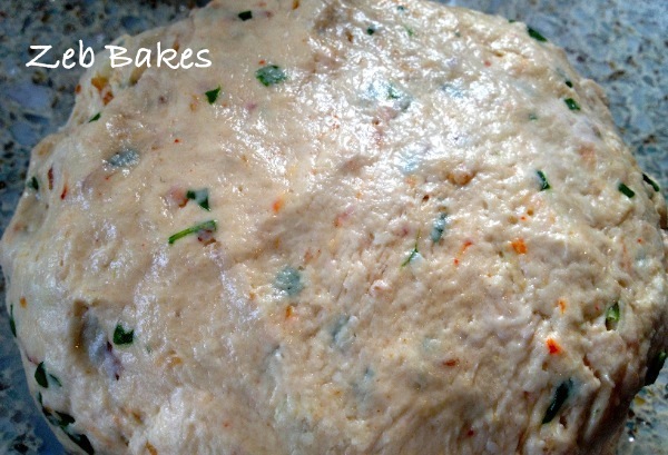 Soft dough for cheese and onion rolls