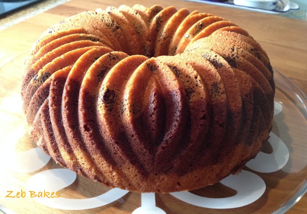 alt view of bundt cake