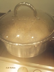 Pot Stickers Steaming and Rattling on the Hob!